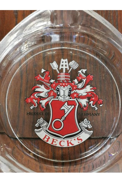 Vintage Διαφημιστικό Γυάλινο Τασάκι της Μπύρας Beck's