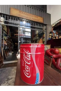 Coca-Cola Μεταλλικός Κάδος 80s