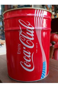 Coca-Cola Μεταλλικός Κάδος 80s