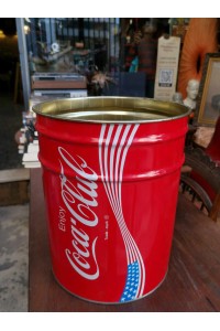 Coca-Cola Μεταλλικός Κάδος 80s