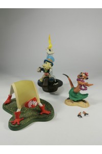 Πορσελάνινες Φιγούρες της Disney με σπασίματα Cricket, Timon, Playing Card Alice της WDCC
