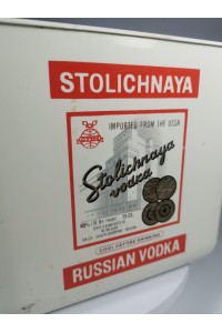 Vintage Διαφημιστική Παγοθήκη της Βότκας Stolichnaya