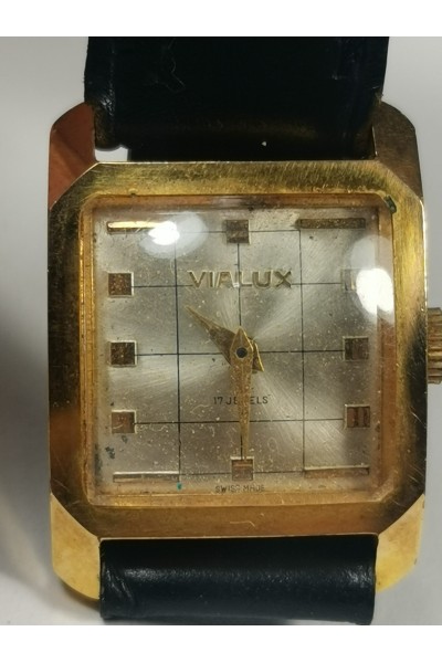 Vintage Ελβετικό Ρολόι Χεριού Vialux 17 Jewels