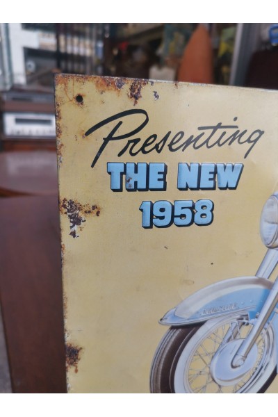 Vintage Τσίγκινη Πινακίδα Harley -Davidson