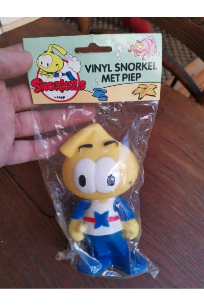 Vintage Snorks Snorkel Allstar Vinyl Λαστιχένιο Παιχνίδι by Sepp 1986 Taiwan