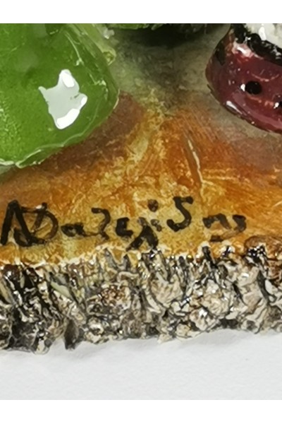 Κεραμική Φιγούρα με Παραδοσιακό Ζευγάρι Τσολιά και Αμαλία του Ν.Δαζελίδη
