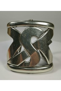 Yves Saint Laurent Rive Gauche Ασημί Βραχιόλι του 80'