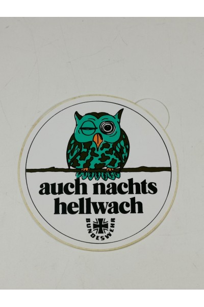Γερμανικό Αυτοκόλλητο AUCH NACHTS HELLWATCH BUNDESWEHR