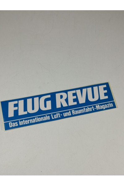 Γερμανικό Αυτοκόλλητο FLUG REVUE Διεθνής Εφημερίδα Αεροδιαστήματος