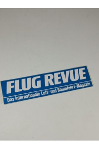Γερμανικό Αυτοκόλλητο FLUG REVUE Διεθνής Εφημερίδα Αεροδιαστήματος