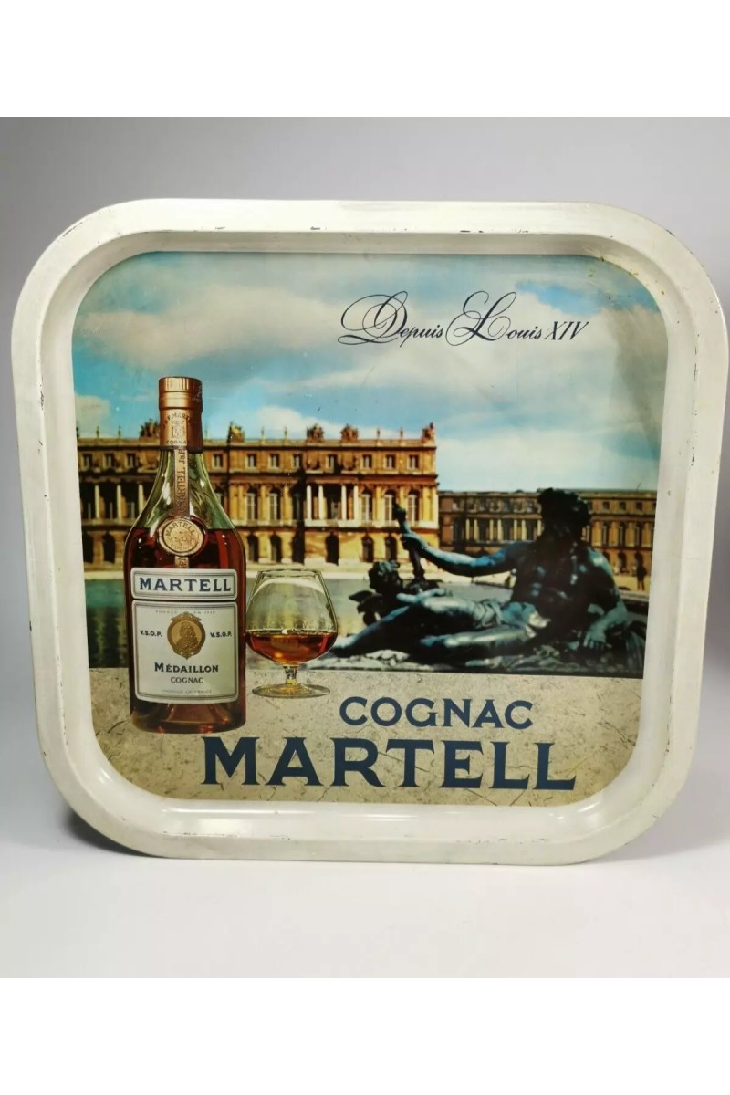Κονιάκ Martell Depuis Louis XIV Vintage Διαφημιστικός Δίσκος Σερβιρίσματος