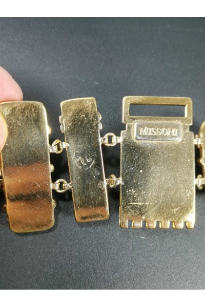 Missoni Χρυσαφί Βραχιόλι Καρπού με Πέτρες