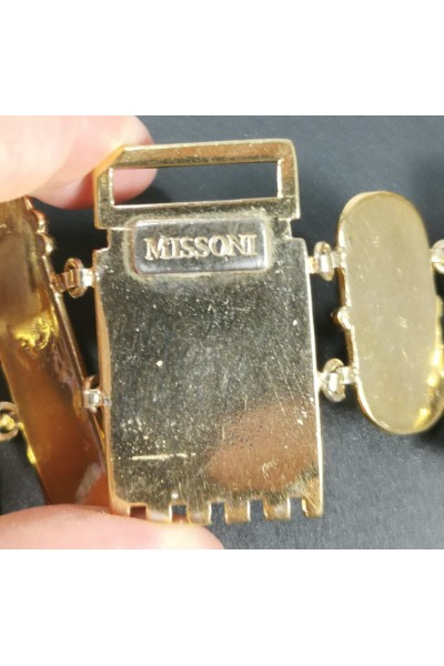 Missoni Χρυσαφί Βραχιόλι Καρπού με Πέτρες