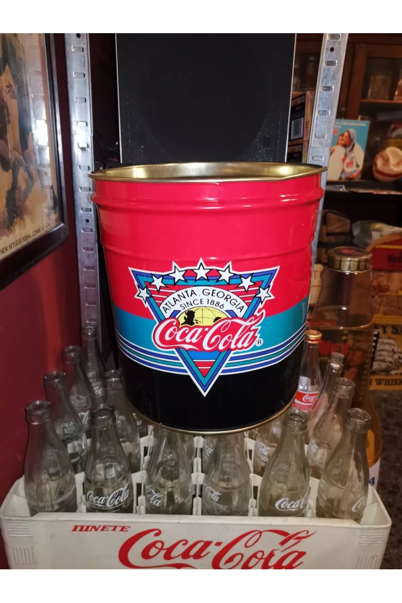 Coca-Cola Μεταλλικός Κάδος 90s