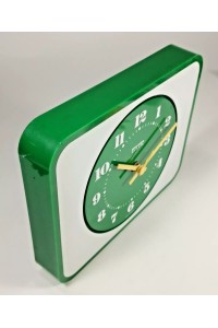70s Πράσινο Ρετρό Ρολόι Τοίχου Staiger Quartz