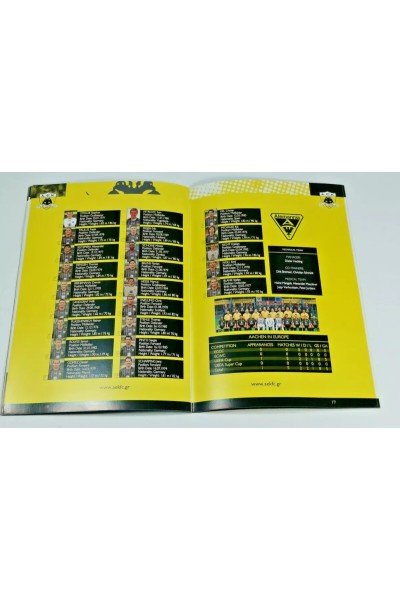 AEK AACHEN UEFA CUP 2004 2005 Group Stage Matchday 5 Official Πρόγραμμα Αγώνα