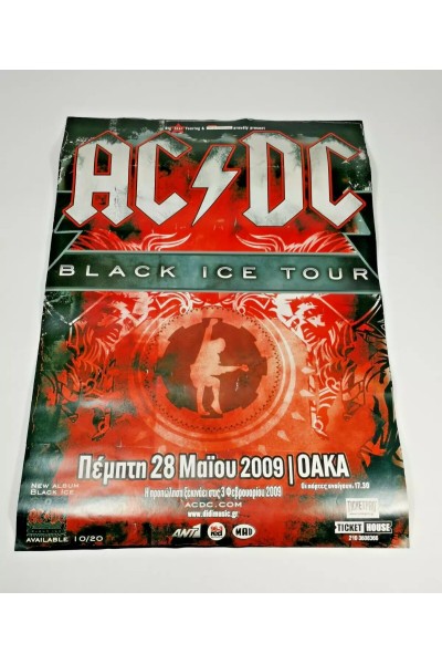 Αφίσα AC/DC Black Ice Tour in Athens OAKA 2009