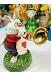 Πορσελάνινη Φιγούρα WDCC Alice in Wonderland Royal Fanfare White Rabbit 