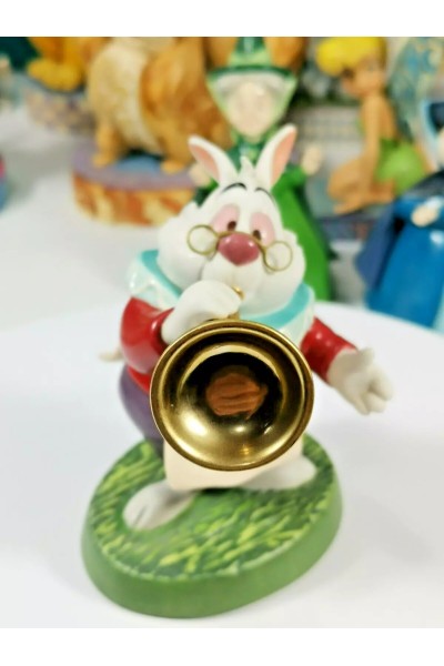 Πορσελάνινη Φιγούρα WDCC Alice in Wonderland Royal Fanfare White Rabbit 