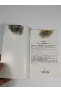 80s Rolex Oyster Βιβλιαράκι Κατάλογος Ρολογιών