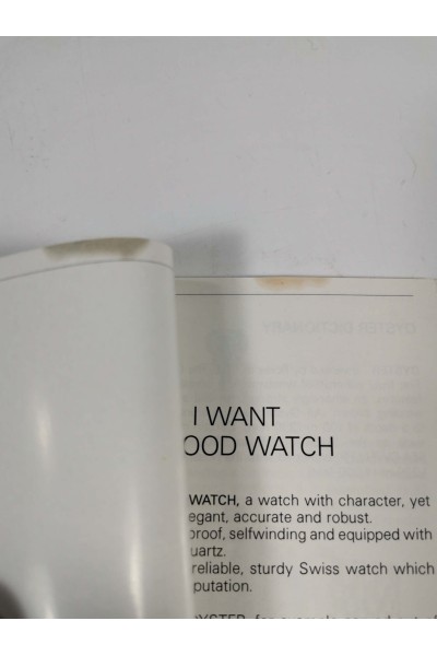 80s Rolex Oyster Βιβλιαράκι Κατάλογος Ρολογιών