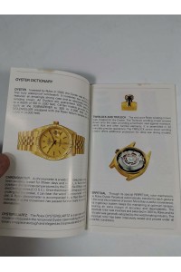 80s Rolex Oyster Βιβλιαράκι Κατάλογος Ρολογιών
