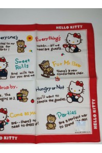 Hello Kitty Μαντήλι με Ιστορία της Sanrio 80s