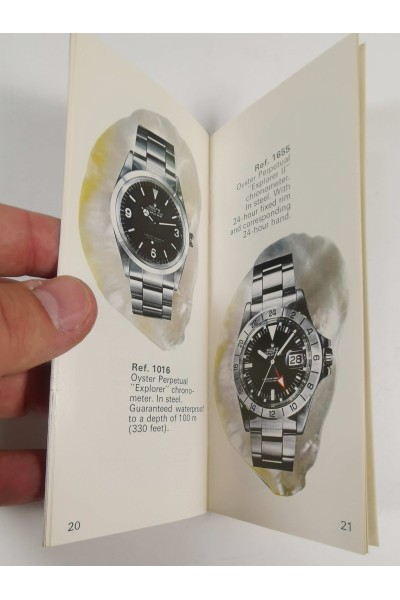 80s Rolex Oyster Βιβλιαράκι Κατάλογος Ρολογιών