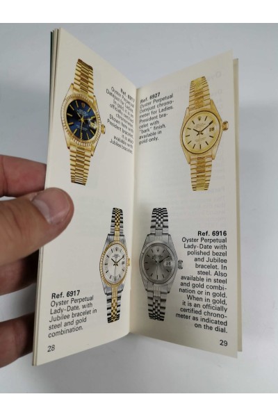 80s Rolex Oyster Βιβλιαράκι Κατάλογος Ρολογιών