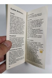 80s Rolex Oyster Βιβλιαράκι Κατάλογος Ρολογιών