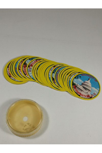 Vintage Στρογγυλή Τράπουλα Σουβενίρ απ' την Ουάσιγκτον