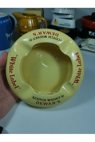 Vintage Διαφημιστικό Τασάκι από Ουίσκι White Label Dewar's