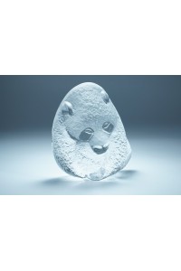 Royal Krona &amp Mats Jonasson Vintage Κρυστάλλινη Αρκούδα Πάντα Πρες Παπιέ Paperweight