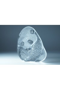 Royal Krona &amp Mats Jonasson Vintage Κρυστάλλινη Αρκούδα Πάντα Πρες Παπιέ Paperweight