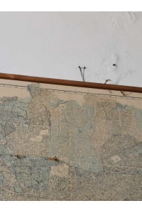 Vintage Μεγάλος Χάρτης με το Λεκανοπέδιο της Αθήνας