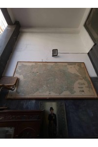 Vintage Μεγάλος Χάρτης με το Λεκανοπέδιο της Αθήνας