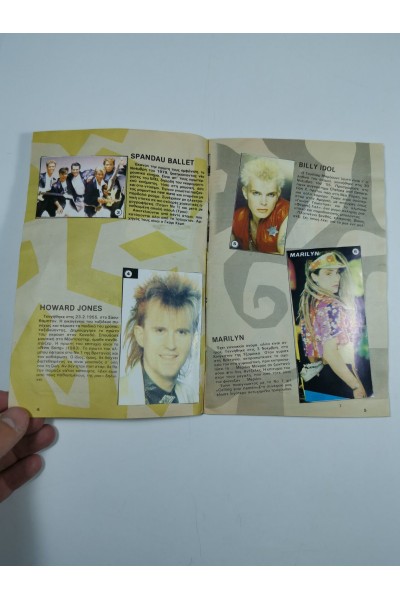Music Stars 85' Ελληνικό Άλμπουμ με Αυτοκόλλητα απ' το περιοδικό Σούπερ Κατερίνα