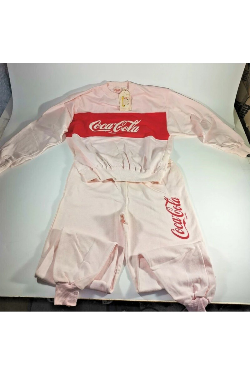 80s Coca-Cola Murjani Hoodie Set Size Large