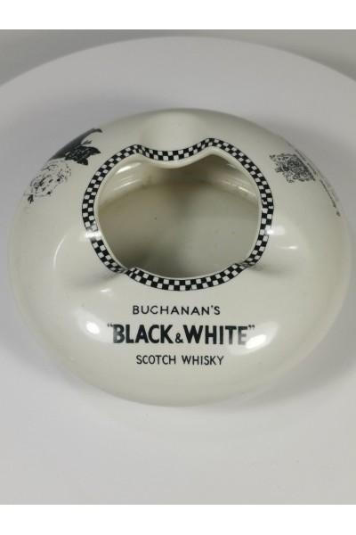 Buchanan's Black &amp White Vintage Διαφημιστικό Πορσελάνινο Τασάκι από Ουίσκι