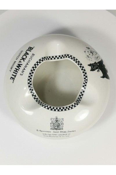 Buchanan's Black &amp White Vintage Διαφημιστικό Πορσελάνινο Τασάκι από Ουίσκι