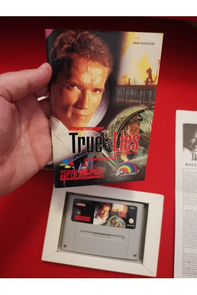 Super Nintendo Schwarzenegger TRUE LIES Pal Game με Κουτί και Manuals ITOCHU 
