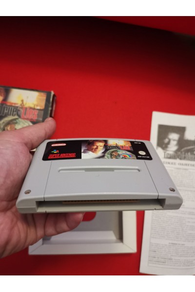 Super Nintendo Schwarzenegger TRUE LIES Pal Game με Κουτί και Manuals ITOCHU 