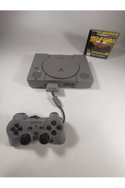Playstation 1 με Αναλογικό Μοχλό Memory Card  και το Παιχνίδι Formula 1 97