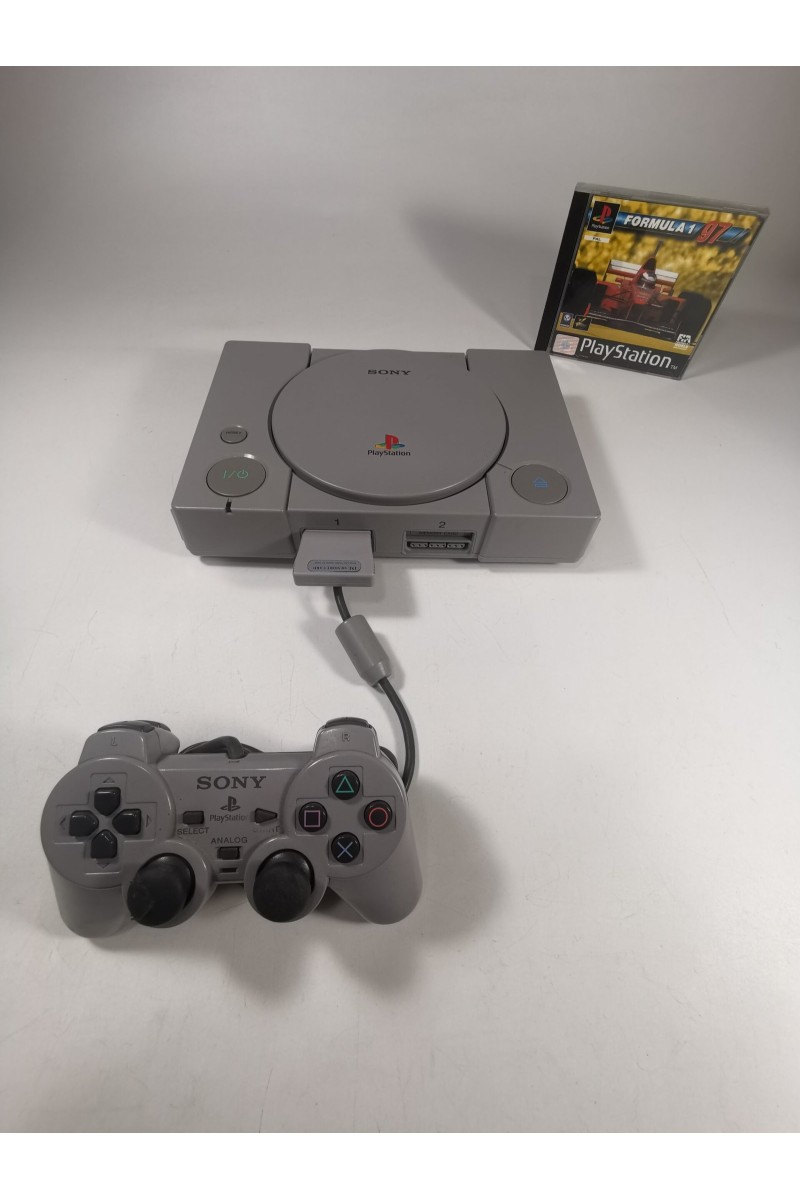 Playstation 1 με Αναλογικό Μοχλό Memory Card  και το Παιχνίδι Formula 1 97
