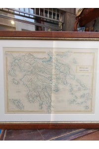 Παλιός χάρτης της Νοτίου Ελλάδος από Βρετανική έκδοση