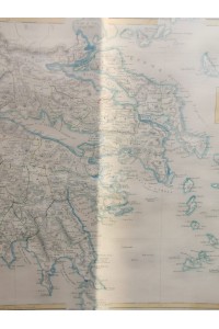 Παλιός χάρτης της Νοτίου Ελλάδος από Βρετανική έκδοση