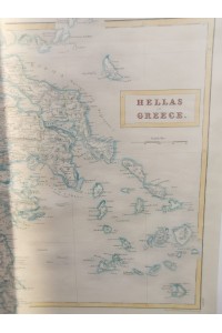 Παλιός χάρτης της Νοτίου Ελλάδος από Βρετανική έκδοση