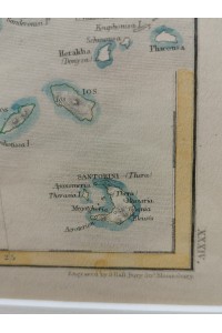 Παλιός χάρτης της Νοτίου Ελλάδος από Βρετανική έκδοση