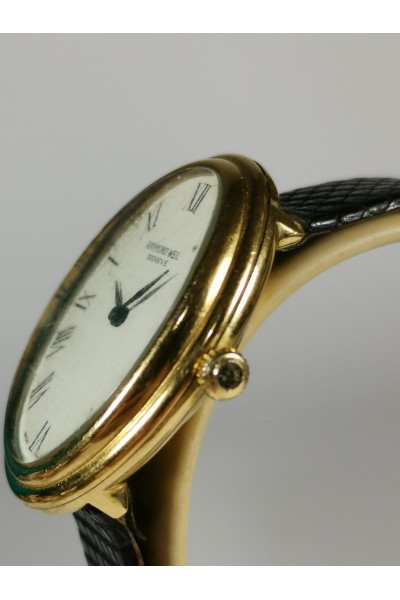 Raymond Weil Geneve 80s Γυναίκειο Ρολόι Χεριού 18K Gold Electroplated