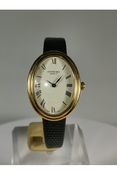 Raymond Weil Geneve 80s Γυναίκειο Ρολόι Χεριού 18K Gold Electroplated